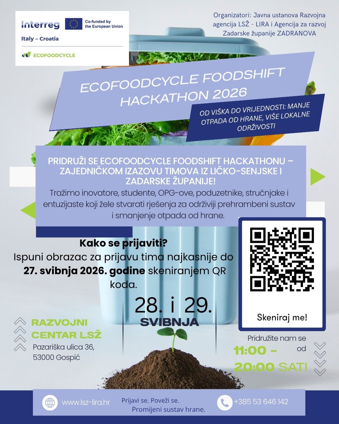 Otvorene prijave za ECOFOODCYCLE FOODSHIFT Hackathon 2026