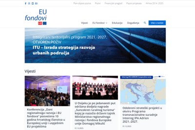 eufondovi.gov.hr - nova internetska stranica za sve informacije o EU fondovima